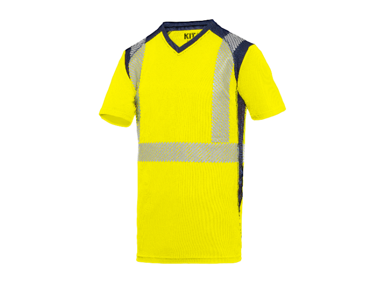 Tee-shirt HV ATHENA Jaune/Marine 3