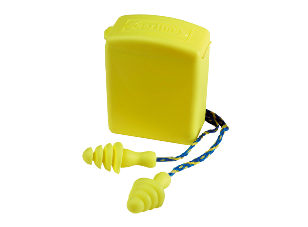 Bouchons anti-bruit jaunes cordés 30dB 2