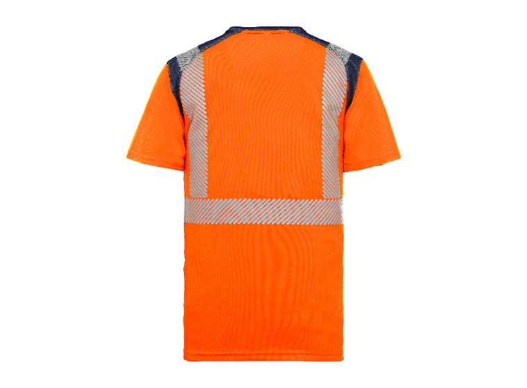 Tee-shirt HV ATHÉNA Orange/Marine 2