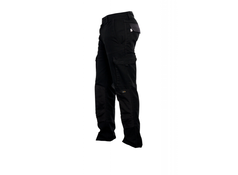 Pantalon avec poches genouillères BOB Noir 2
