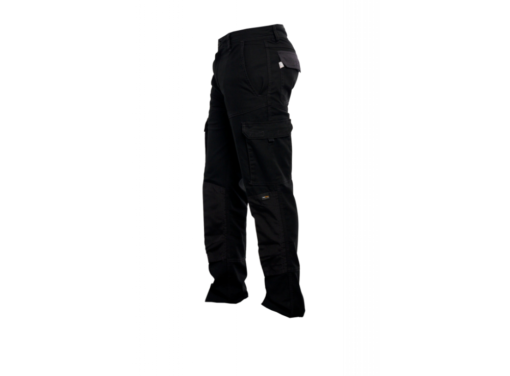 Pantalon avec poches genouillères BOB Noir 2
