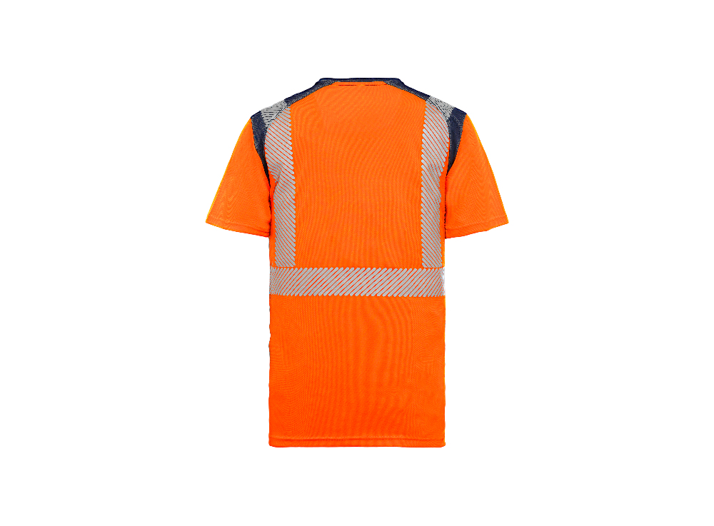 Tee-shirt HV ATHÉNA Orange/Marine 2