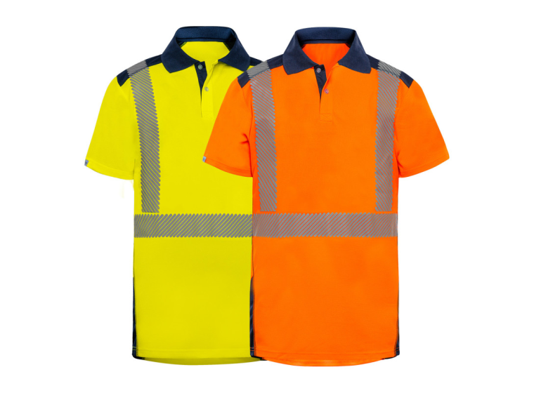 Polo HV BORNEO Orange/Marine 1